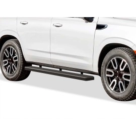 APS IB03FCC1B - 6" iStep Style Door-to-Door Black Stainless Steel Side Steps