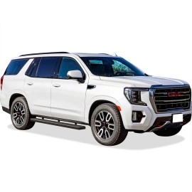 APS IB03FCC1B - 6" iStep Style Door-to-Door Black Stainless Steel Side Steps