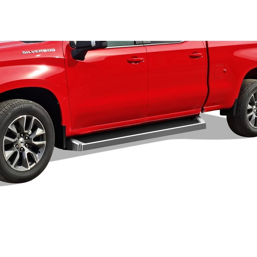 APS IB03RAG1A - 6" iRunning Board Door-to-Door Polished Aircraft Aluminum Running Boards