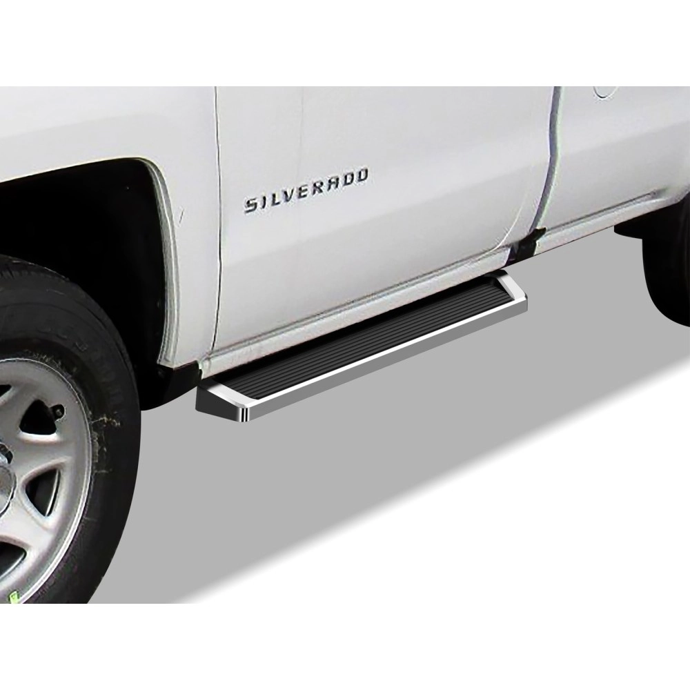 APS IB03RAI6A - 6" iRunning Board Door-to-Door Polished Aircraft Aluminum Running Boards