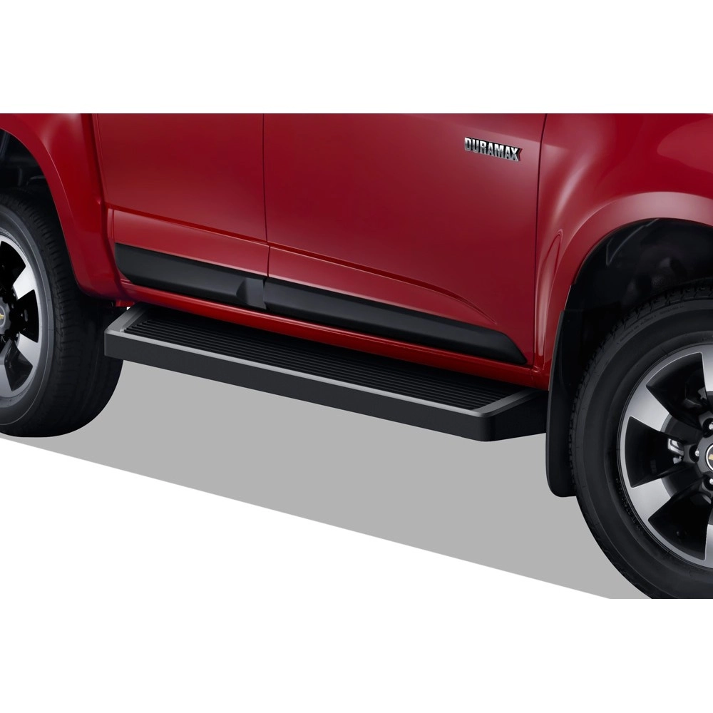 APS IB03RAI7B - 6" iRunning Board Door-to-Door Black Aircraft Aluminum Running Boards