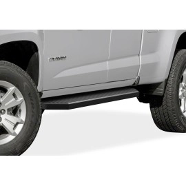 APS IB03RAI8H - Flat Style Door-to-Door Black Stainless Steel Running Boards