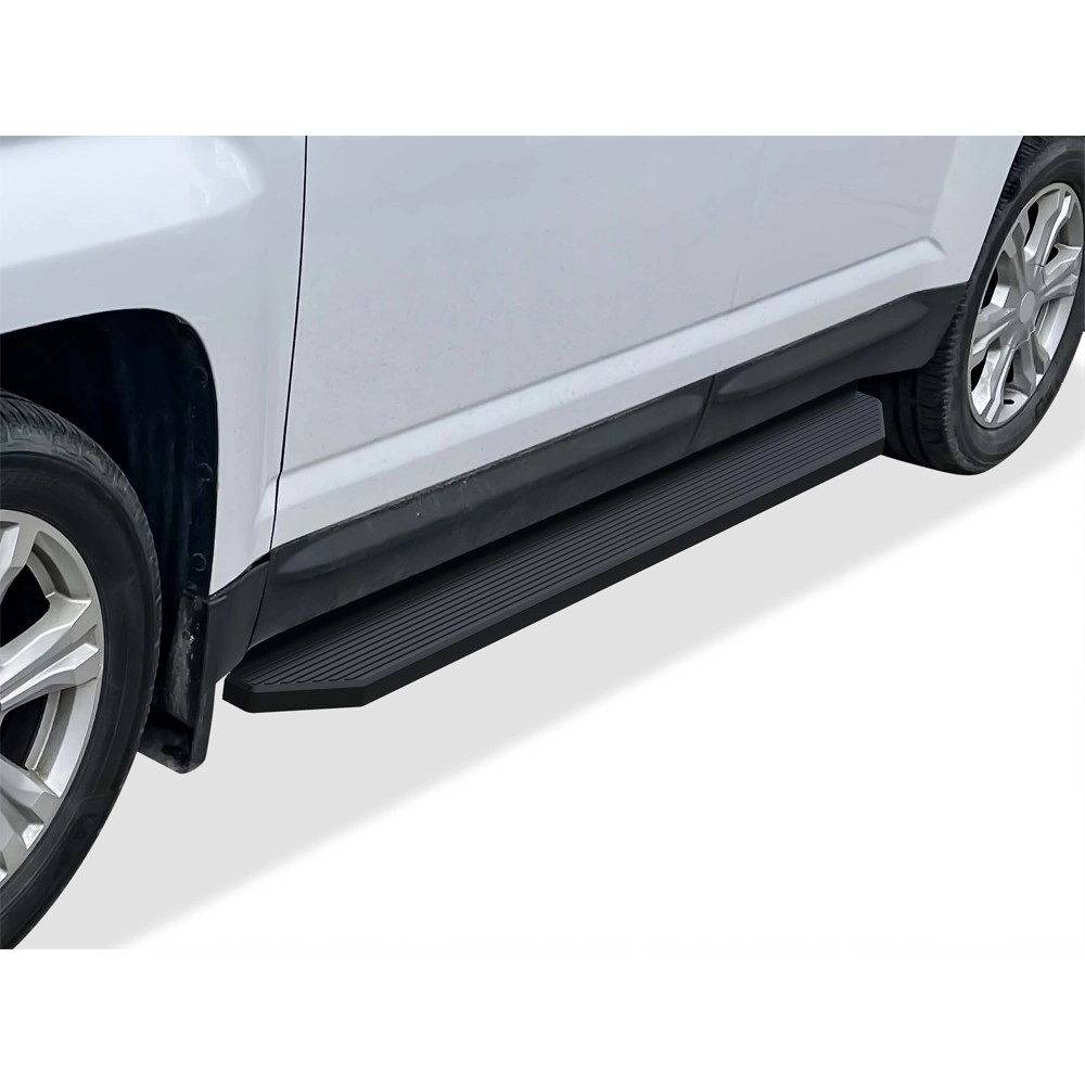 APS IB03RBC3H - Flat Style Door-to-Door Black Stainless Steel Running Boards
