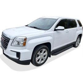 APS IB03RBC3H - Flat Style Door-to-Door Black Stainless Steel Running Boards