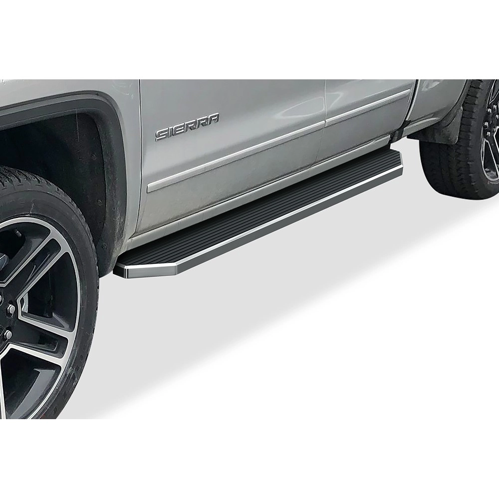 APS IB03RBI5Y - Flat Style Door-to-Door Polished Stainless Steel Running Boards