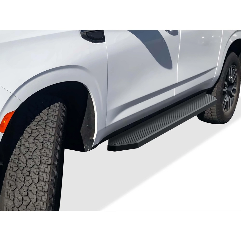 APS IB03RCC1H - Flat Style Door-to-Door Black Stainless Steel Running Boards