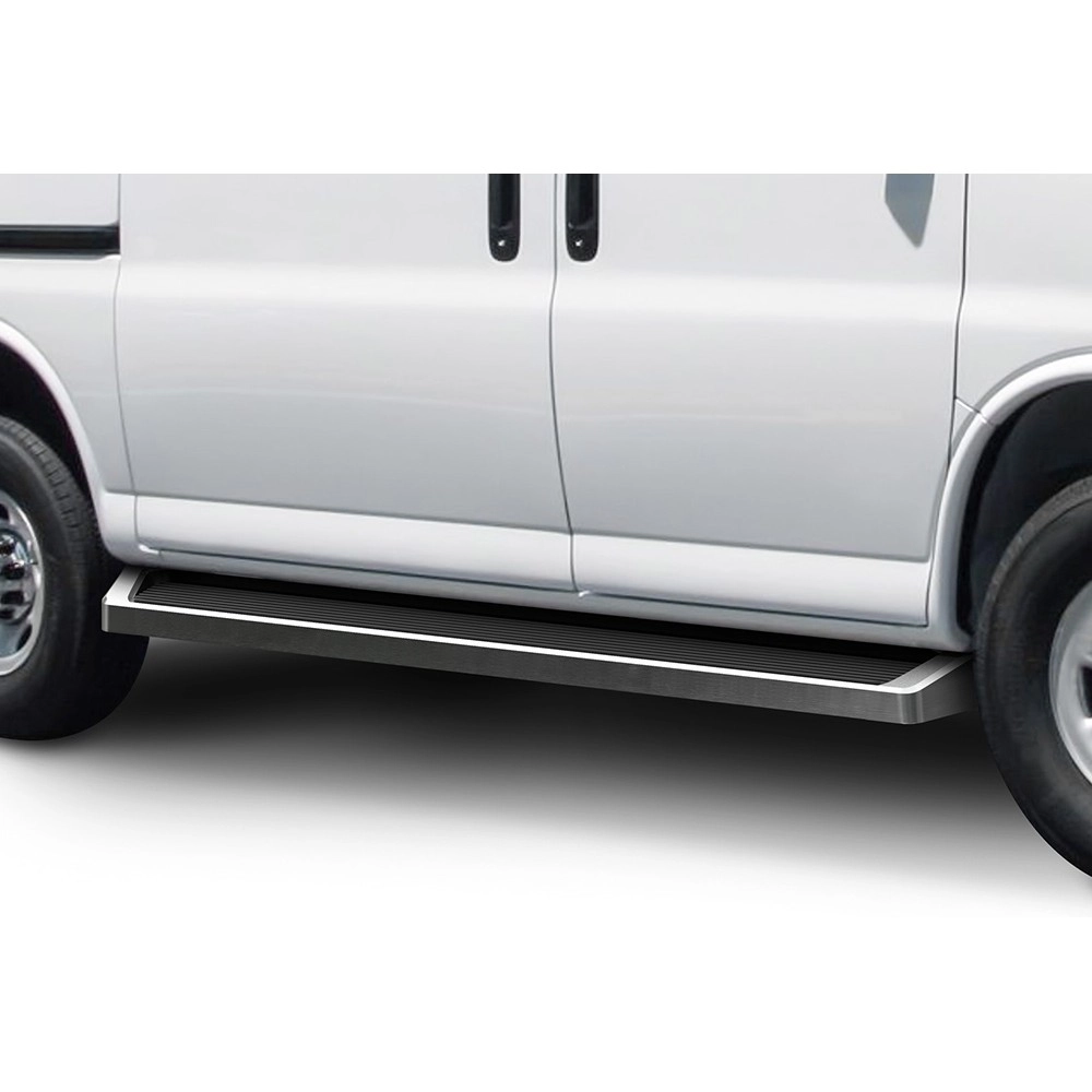 APS IB03RDJ0A - 6" iRunning Board Door-to-Door Polished Aircraft Aluminum Running Boards