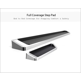 APS IB03RDJ0A - 6" iRunning Board Door-to-Door Polished Aircraft Aluminum Running Boards