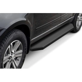 APS IB03RIF9H - Flat Style Door-to-Door Black Stainless Steel Running Boards