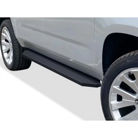 APS IB03RIJ5H - Flat Style Door-to-Door Black Stainless Steel Running Boards