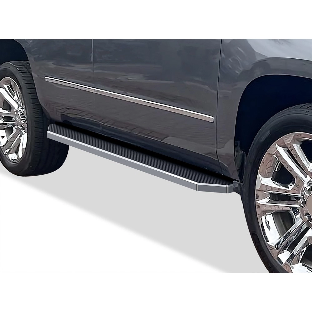 APS IB03RIJ5Y - Flat Style Door-to-Door Polished Stainless Steel Running Boards