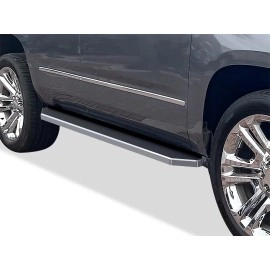 APS IB03RIJ5Y - Flat Style Door-to-Door Polished Stainless Steel Running Boards