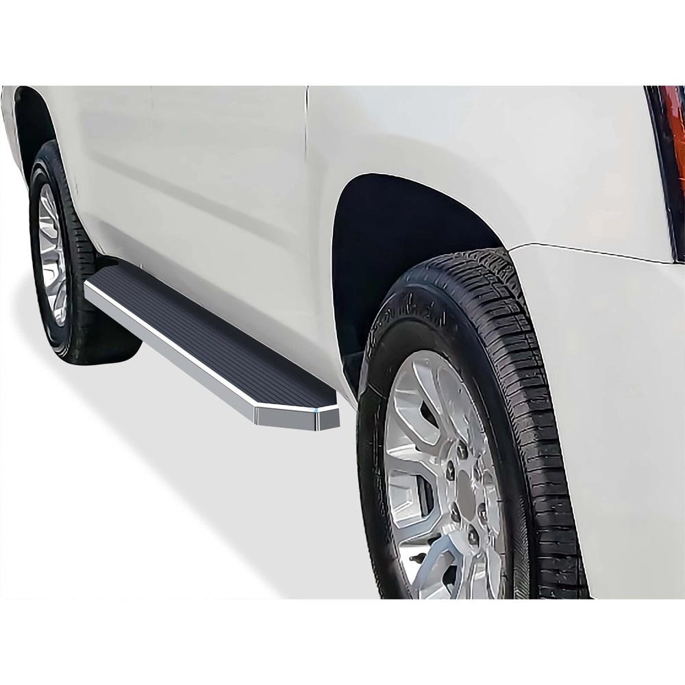 APS IB03RIJ6Y - Flat Style Door-to-Door Polished Stainless Steel Running Boards
