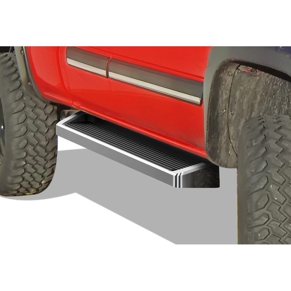 APS IB03RJB0A - 6" iRunning Board Door-to-Door Polished Aircraft Aluminum Running Boards