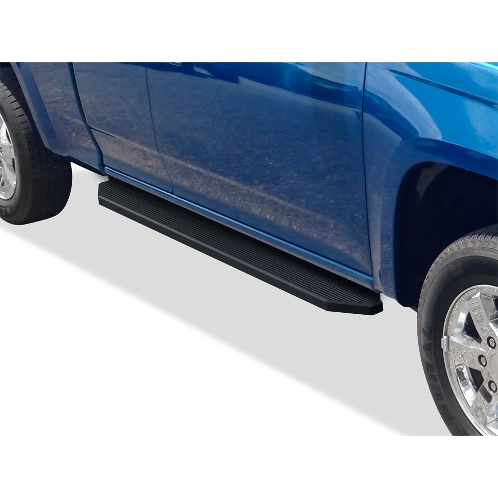 APS IB03RJB0H - Flat Style Door-to-Door Black Stainless Steel Running Boards