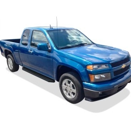 APS IB03RJB0H - Flat Style Door-to-Door Black Stainless Steel Running Boards