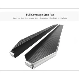 APS IB03RJB0Y - Flat Style Door-to-Door Polished Aircraft Aluminum Running Boards