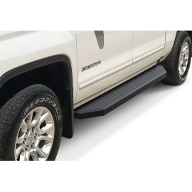 APS IB03RJG1H - Flat Style Door-to-Door Black Stainless Steel Running Boards
