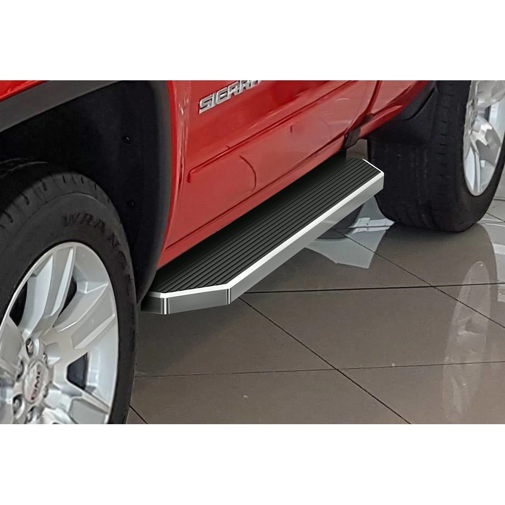 APS IB03RJG1Y - Flat Style Door-to-Door Polished Stainless Steel Running Boards