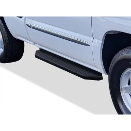 APS IB03RJJ7H - Flat Style Door-to-Door Black Stainless Steel Running Boards