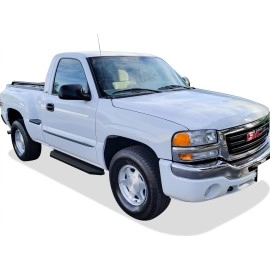 APS IB03RJJ7H - Flat Style Door-to-Door Black Stainless Steel Running Boards