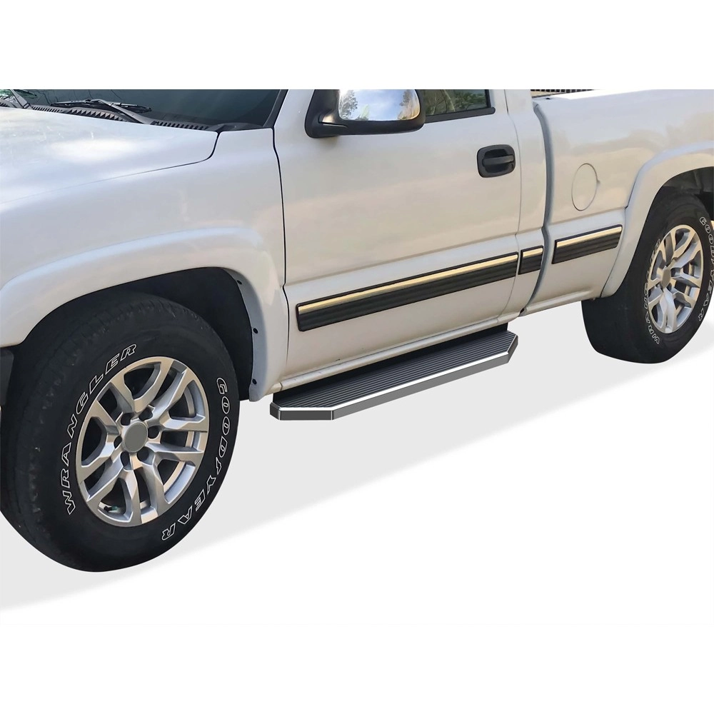APS IB03RJJ7Y - Flat Style Door-to-Door Polished Stainless Steel Running Boards