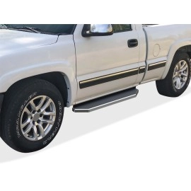 APS IB03RJJ7Y - Flat Style Door-to-Door Polished Stainless Steel Running Boards