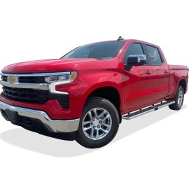 APS IB03SAG1LC - 6" iStep Style  Wheel-to-Wheel Hairline Stainless Steel Side Steps