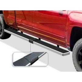 APS IB03SAI5LA - 6" iStep Style  Wheel-to-Wheel Hairline Stainless Steel Side Steps