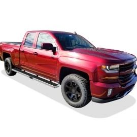 APS IB03SAI5LA - 6" iStep Style  Wheel-to-Wheel Hairline Stainless Steel Side Steps