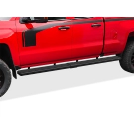 APS IB03SAI5LB - 6" iStep Style  Wheel-to-Wheel Black Stainless Steel Side Steps