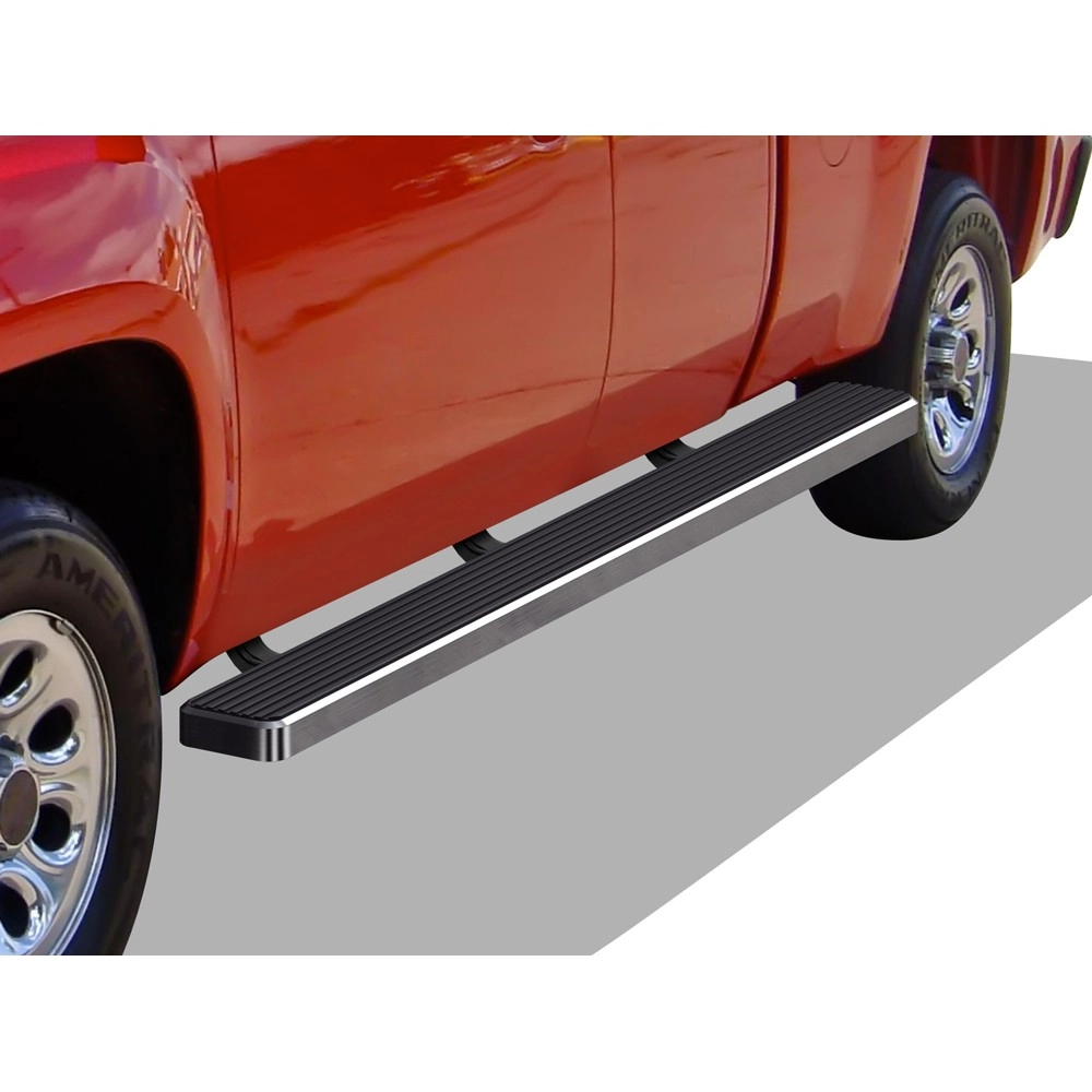 APS IB03SAI5SA - 6" iStep Style  Wheel-to-Wheel Hairline Stainless Steel Side Steps