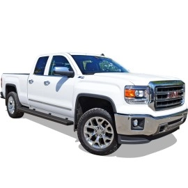 APS IB03SAI5SB - 6" iStep Style  Wheel-to-Wheel Black Stainless Steel Side Steps