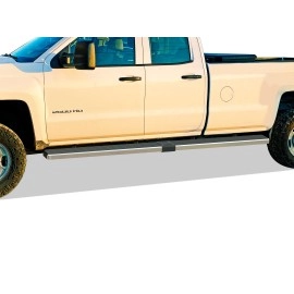 APS IB03SAI5XC - 6" iStep Style  Wheel-to-Wheel Hairline Stainless Steel Side Steps