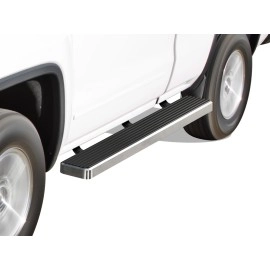 APS IB03SAI6LA - 6" iStep Style  Wheel-to-Wheel Hairline Stainless Steel Side Steps