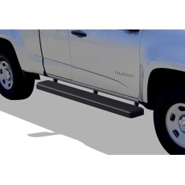 APS IB03SAI8SH - 6" iStep Style  Wheel-to-Wheel Black Stainless Steel Side Steps