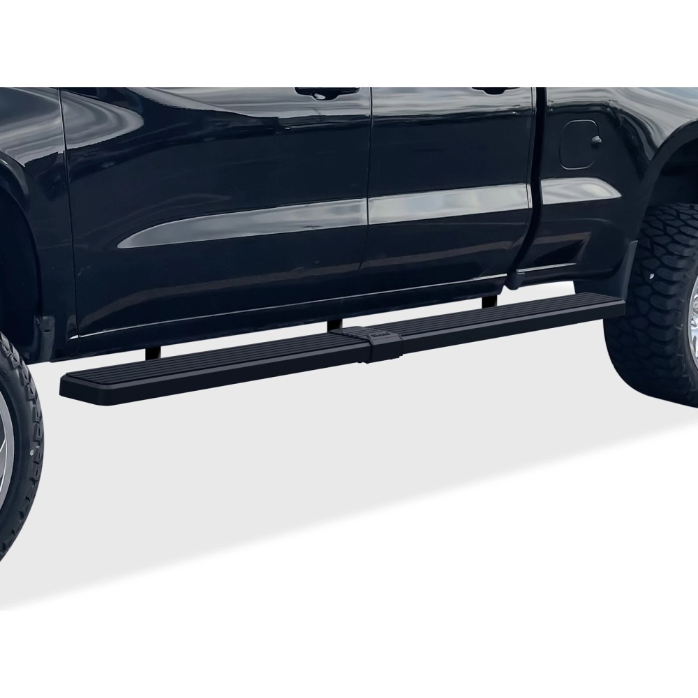 APS IB03SBI5LB - 6" iStep Style  Wheel-to-Wheel Black Stainless Steel Side Steps