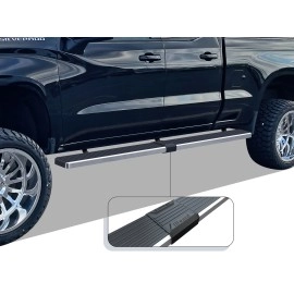 APS IB03SBI5LC - 6" iStep Style  Wheel-to-Wheel Hairline Stainless Steel Side Steps