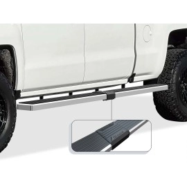 APS IB03SJG1LA - 6" iStep Style  Wheel-to-Wheel Hairline Stainless Steel Side Steps