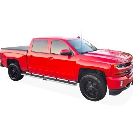 APS IB03SJG1SA - 6" iStep Style  Wheel-to-Wheel Hairline Stainless Steel Side Steps