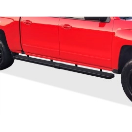 APS IB03SJG1SB - 6" iStep Style  Wheel-to-Wheel Black Stainless Steel Side Steps