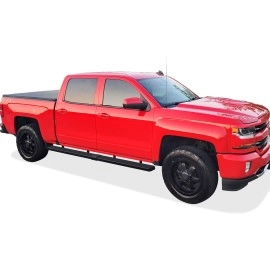 APS IB03SJG1SB - 6" iStep Style  Wheel-to-Wheel Black Stainless Steel Side Steps