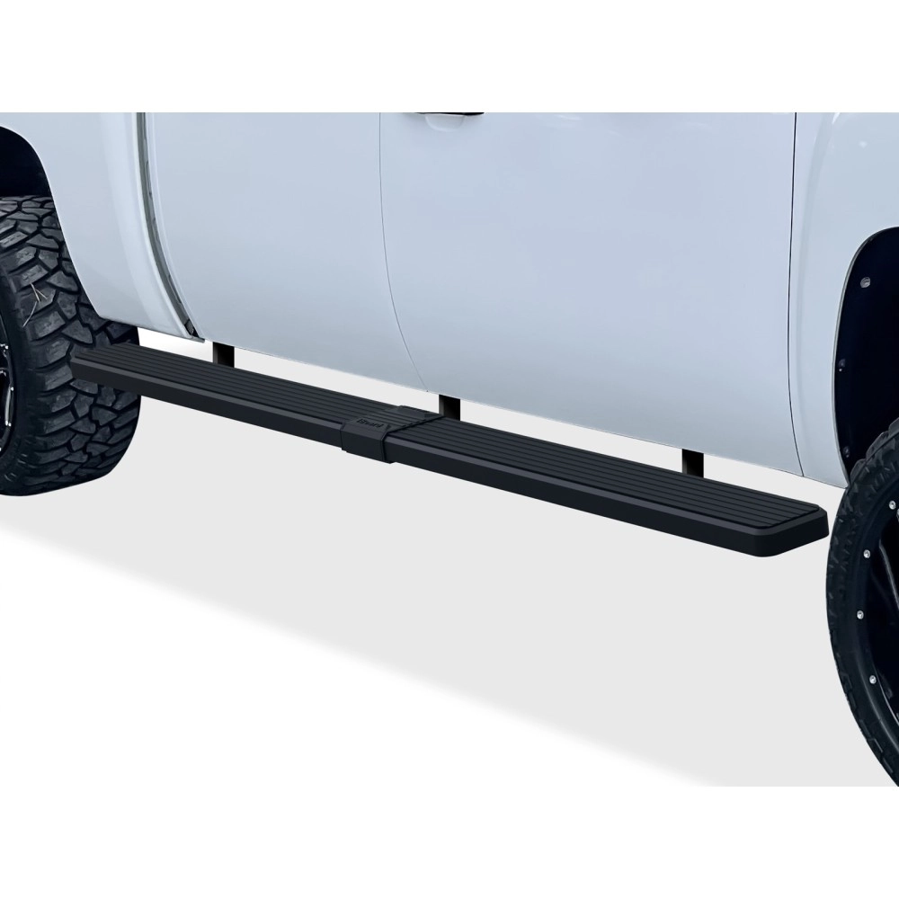 APS IB03SJJ1SB - 6" iStep Style  Wheel-to-Wheel Black Stainless Steel Side Steps