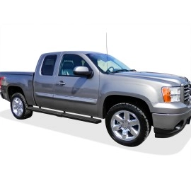 APS IB03SJJ4SB - 6" iStep Style  Wheel-to-Wheel Black Stainless Steel Side Steps