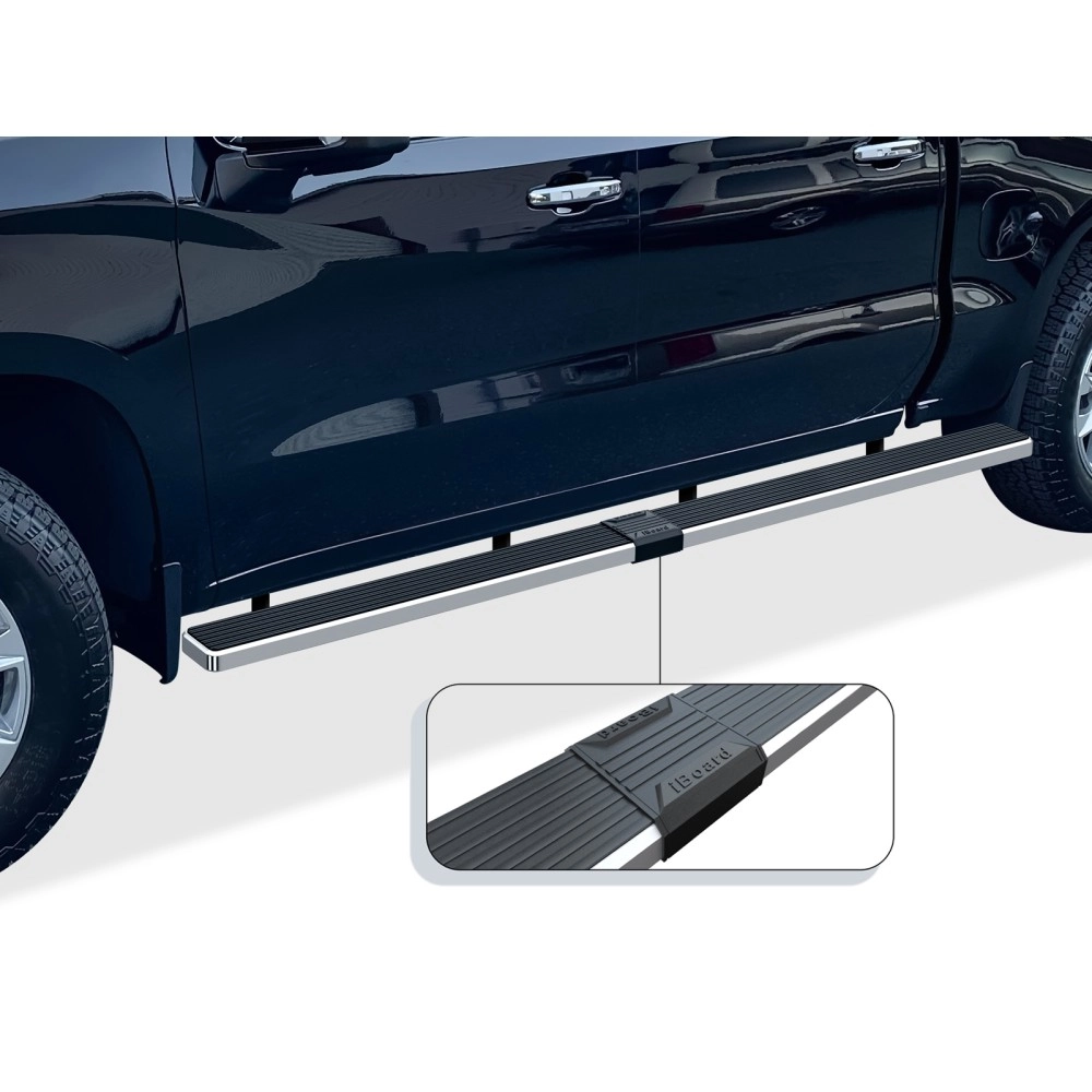 APS IB03WAG1SC - 5" iStep Style  Wheel-to-Wheel Hairline Stainless Steel Side Steps