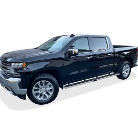 APS IB03WAG1SC - 5" iStep Style  Wheel-to-Wheel Hairline Stainless Steel Side Steps