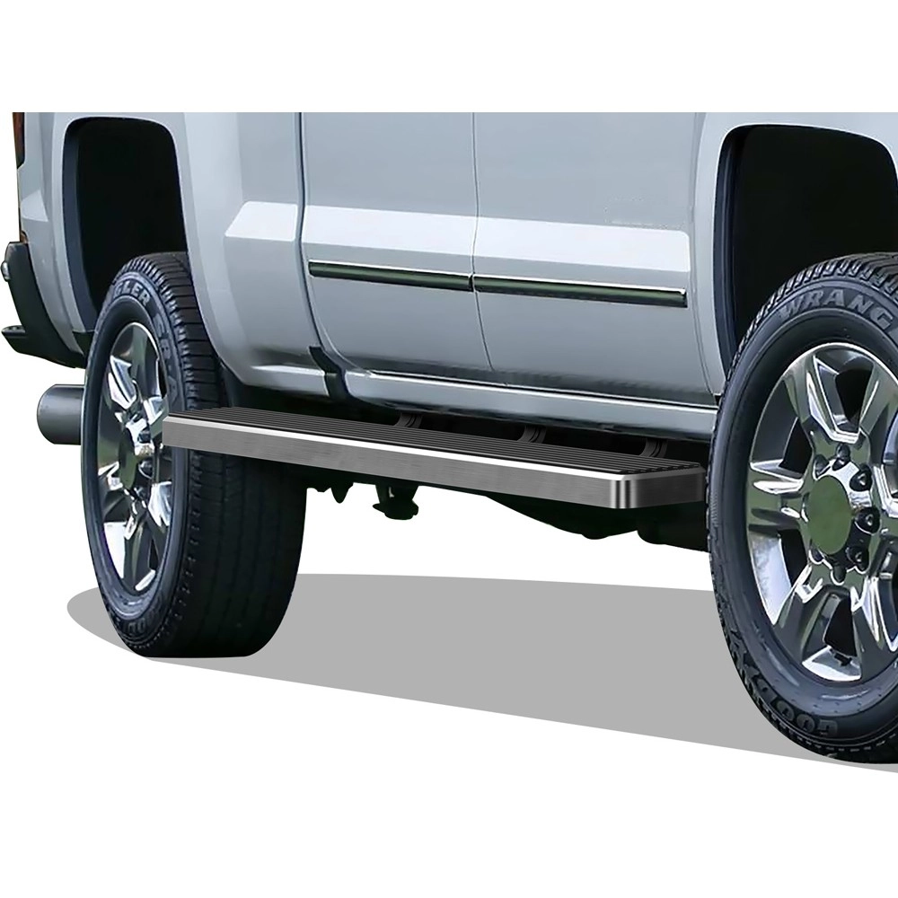 APS IB03WAI5SC - 5" iStep Style  Wheel-to-Wheel Hairline Stainless Steel Side Steps