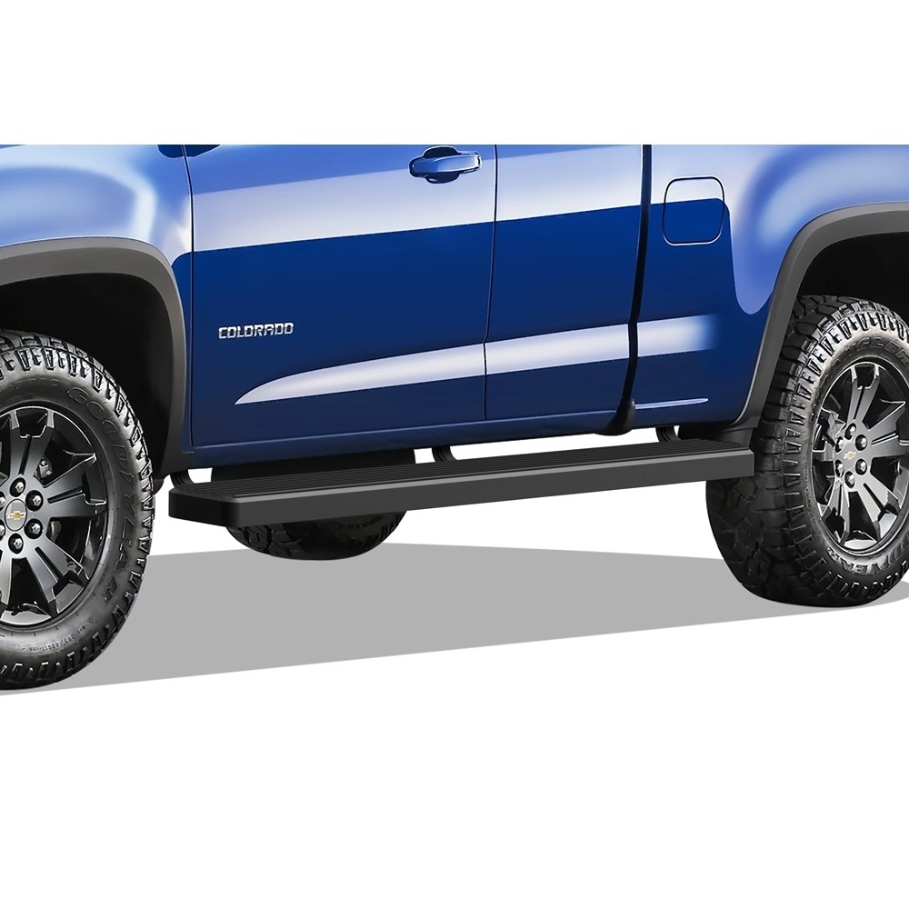 APS IB03WAI8LB - 5" iStep Style  Wheel-to-Wheel Black Stainless Steel Side Steps