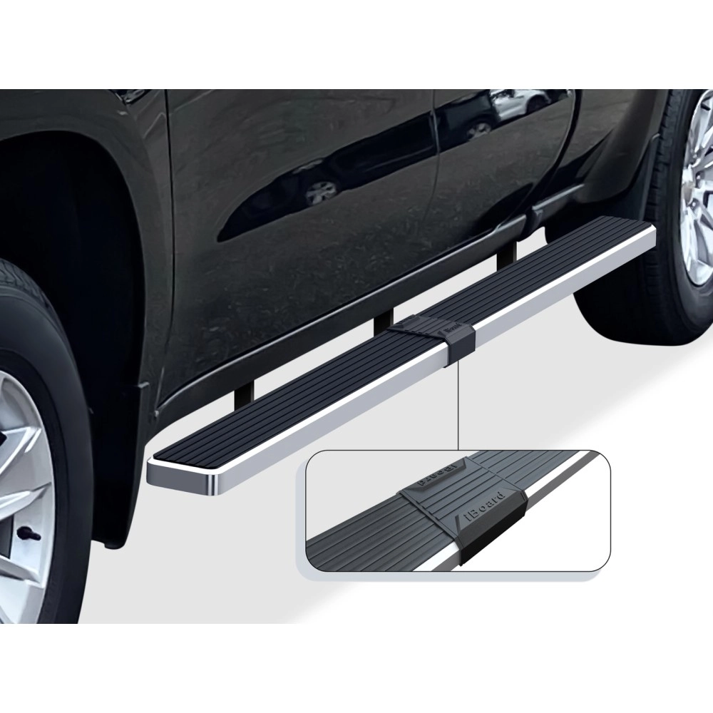 APS IB03WBI5LA - 5" iStep Style  Wheel-to-Wheel Hairline Stainless Steel Side Steps