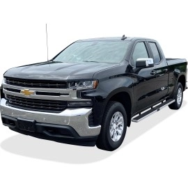 APS IB03WBI5LA - 5" iStep Style  Wheel-to-Wheel Hairline Stainless Steel Side Steps